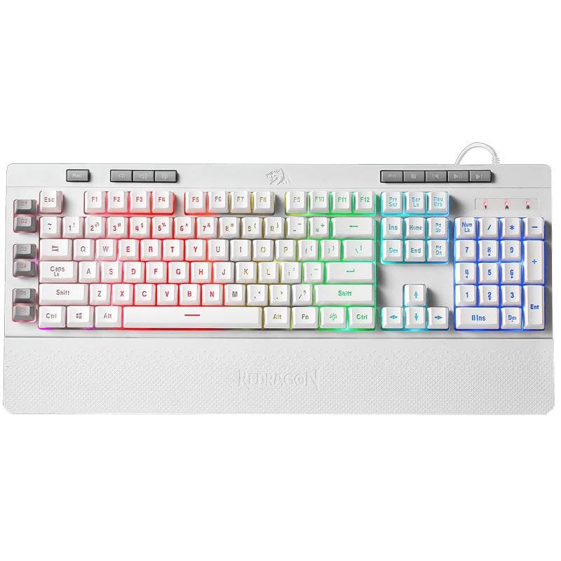 Teclado Redragon K512 RGB SHIVA White · Redragon