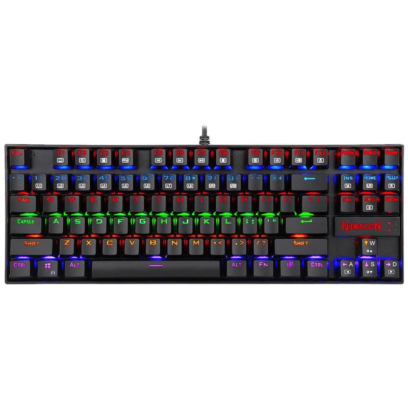 Teclado Redragon Kumara Mecanico K552 Rainbow LED Switch Red · Redragon