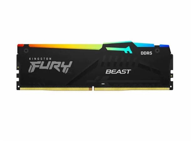Memoria RAM Kingston Fury Beast black RGB 32GB 5600 Mhz DDR5 XMP-EXPO · Kingston