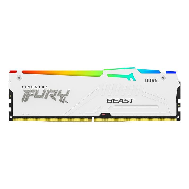 Memoria RAM Kingston Fury Beast RGB White 16GB 5600 Mhz DDR5 XMP-EXPO · Kingston