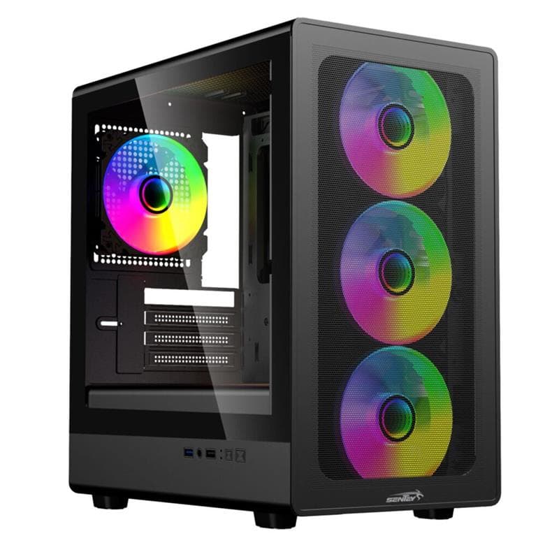 Gabinete Sentey M25 Black - Fan x4 Argb · Sentey