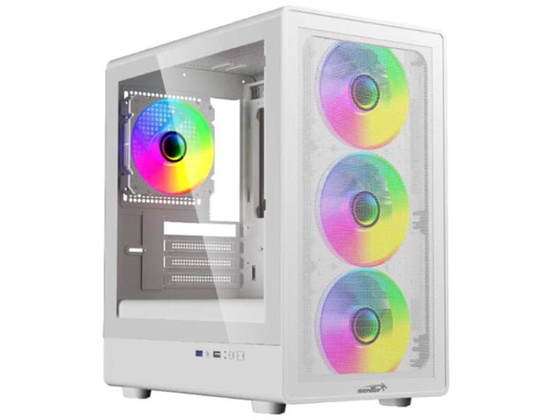 Gabinete Sentey M25 White - Fan x4 Argb · Sentey