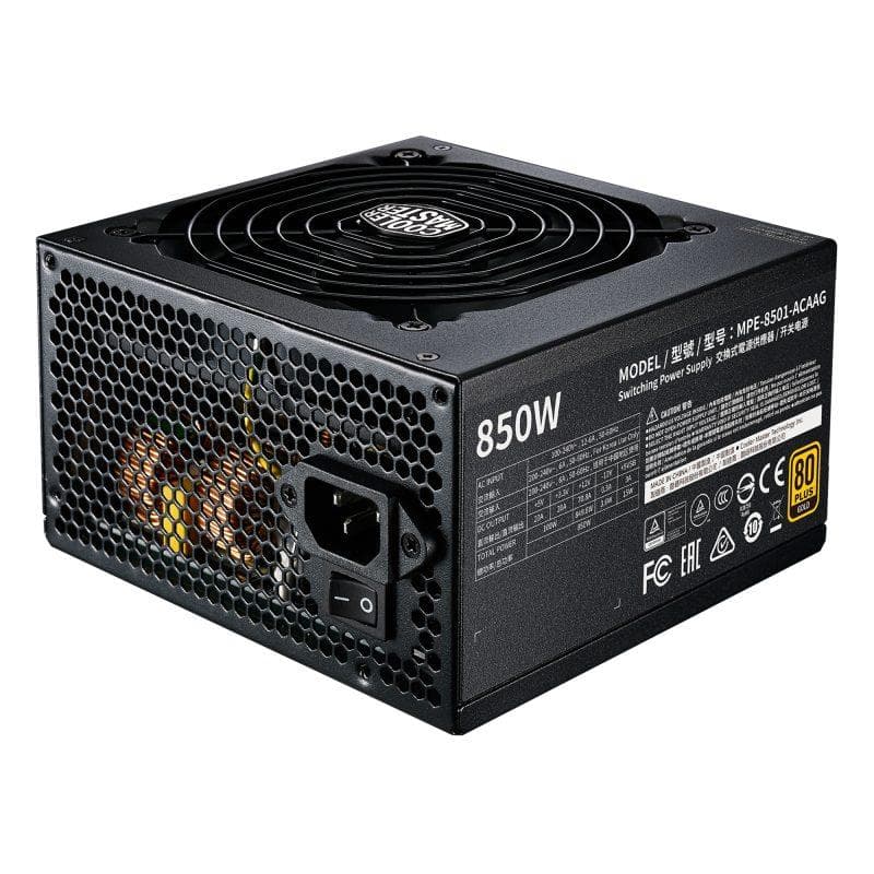 Fuente 850W CoolerMaster MWE 80 PLUS GOLD · CoolerMaster