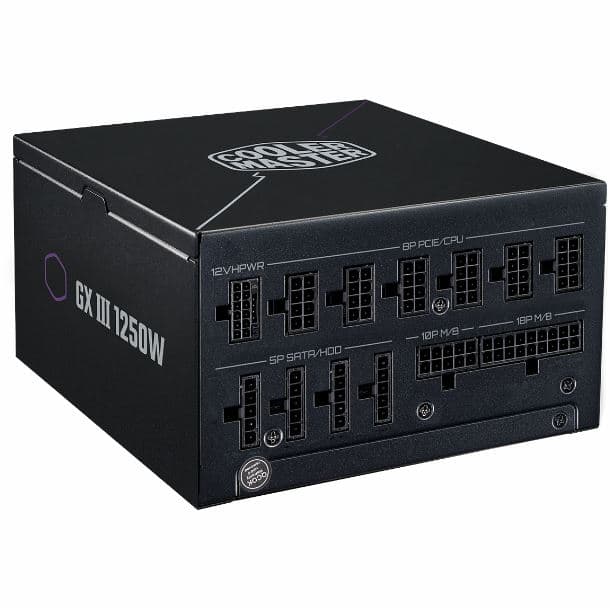 Fuente 1250W Cooler Master Gx3 III 80 PLUS Gold Full Modular · CoolerMaster