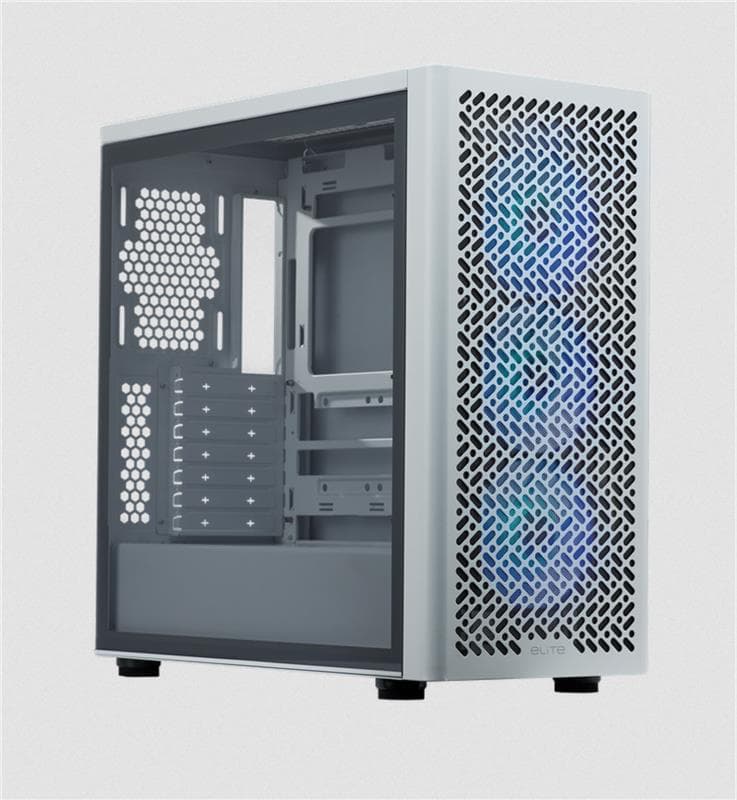 GABINETE COOLER MASTER ELITE 502 WHITE (3 Fans ARGB)