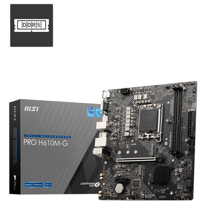 Motherboard MSI PRO H610M-G 1700 DDR5 · MSI