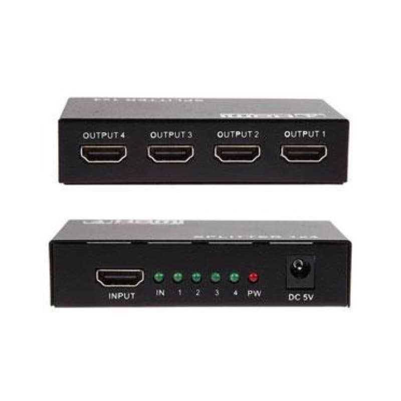 SPLITER NET QUALITY HDMI 1 A 4 CON FUENTE - Imagen 1