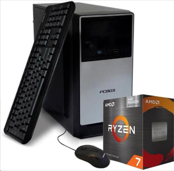 PC PCBOX GAMER RYZEN 7 5700G 16GB SSD 512GB W11 HOME (500W 80 BRONZE) - Imagen 1