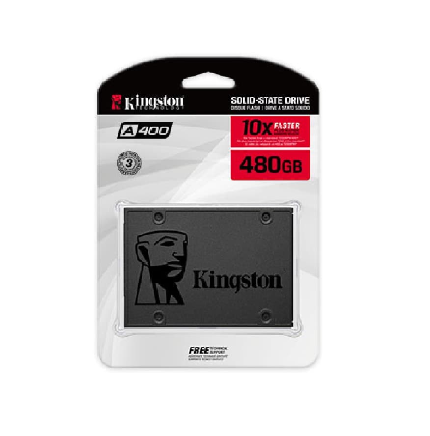 Disco SSD KINGSTON A400 480 GB SATA Interno 7 mm (3442) · Kingston