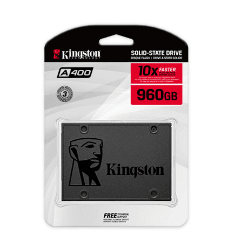 Disco SSD KINGSTON A400 960 GB SATA Interno 7 mm (7357) · Kingston