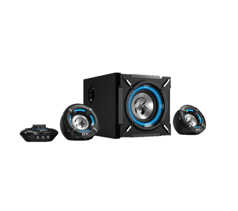 Parlantes GX/Genius SW-G2.1 1000 BLK 100-240V Gaming (9718) · GX