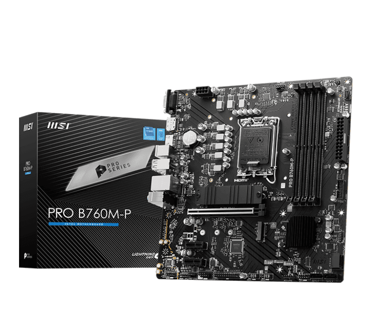 Mother MSI PRO B760M-P DDR5 1700 (12va/13va/14va Gen) (6578) · MSI