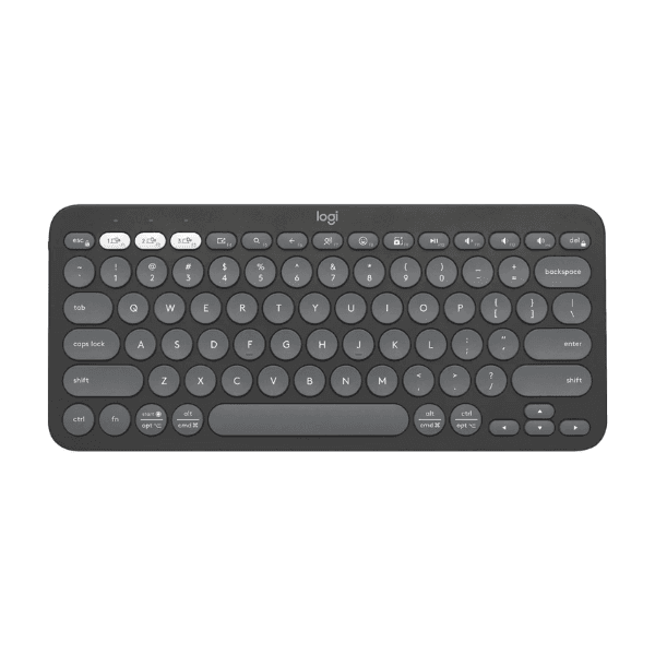 Teclado Logitech Bluetooth K380s Pebble Graphite 920-011783 · Logitech