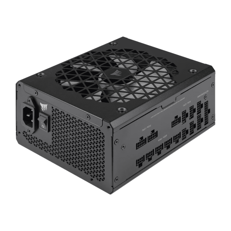 Fuente Corsair RM1000x Shift 1000W 80 Plus Gold Full Modular PCIe 5.1 / ATX 3.1 Black (3851) · Corsair