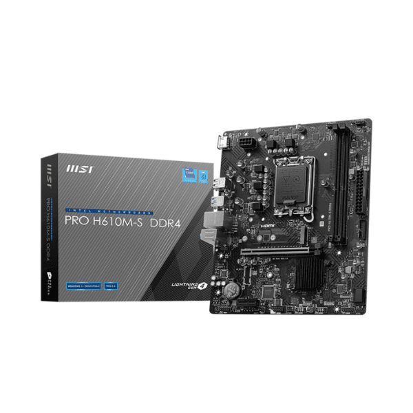 Mother MSI PRO H610M-S DDR4 1700 (12va/13va/14va Gen) (8257) · MSI