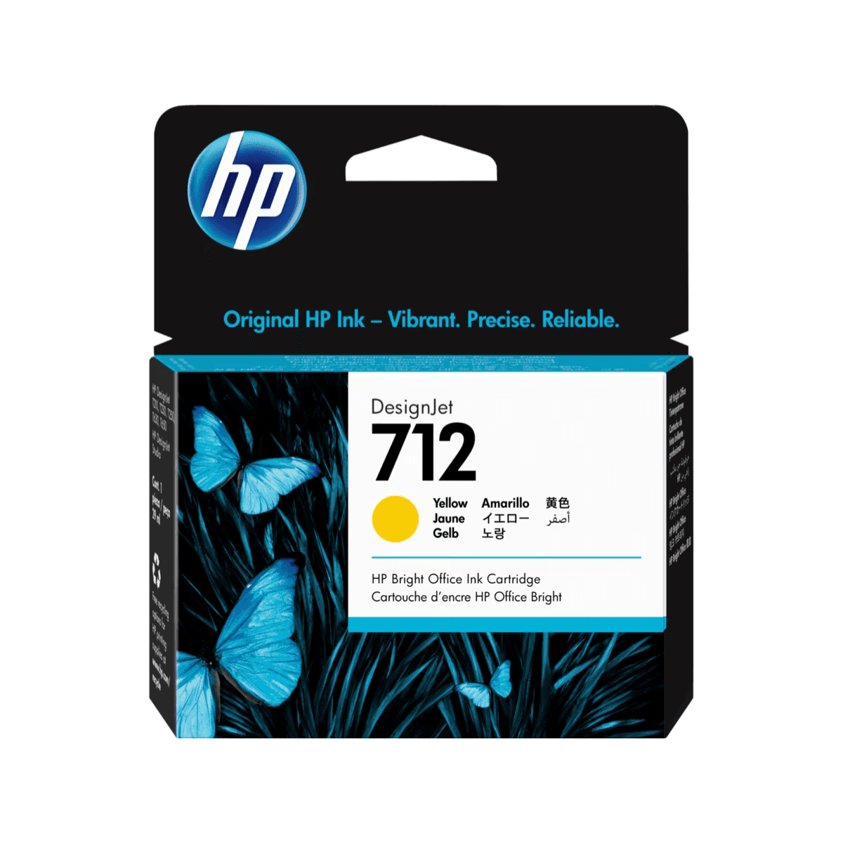 3ED69A HP 712 29-ml Yellow Ink Cartridge (2838) · HP