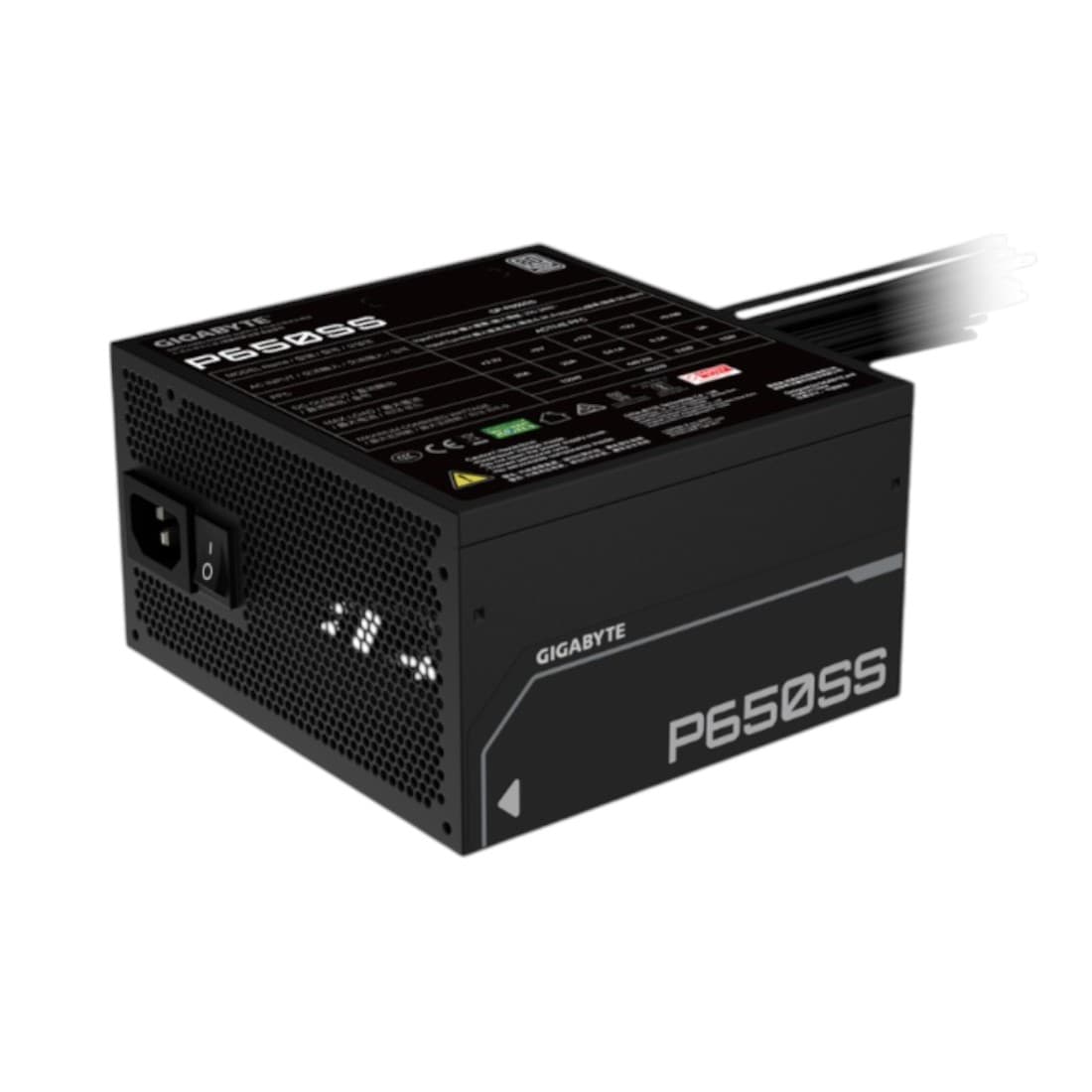Fuente Gigabyte 650W 80 Plus Silver ATX 3.1 Black (5122) · Gigabyte