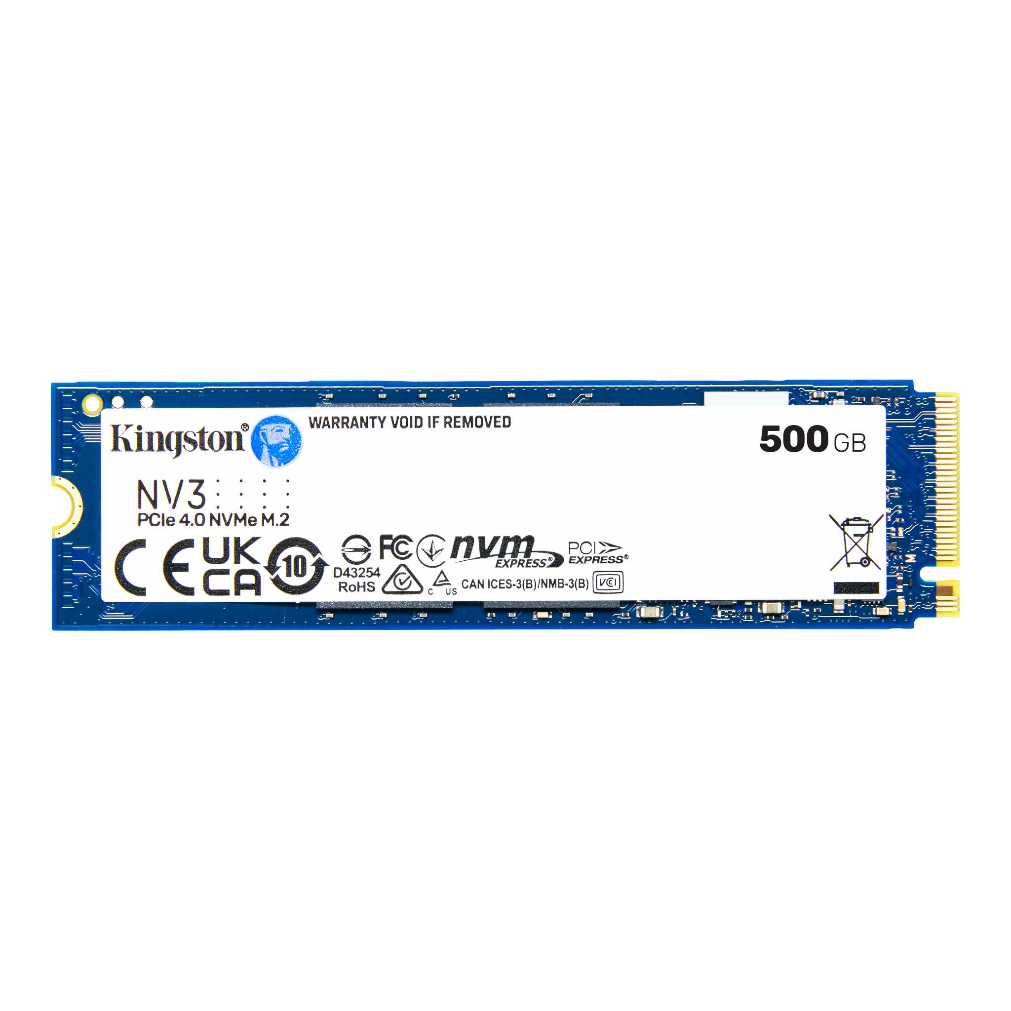 Disco SSD M.2 KINGSTON SNV3S 500GB NVMe PCIe 4.0 (4806) · Kingston