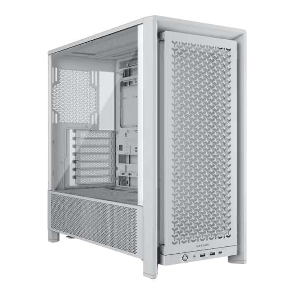 Gabinete Corsair FRAME 4000D Mid-Tower TG Full Modular White (5568) · Corsair