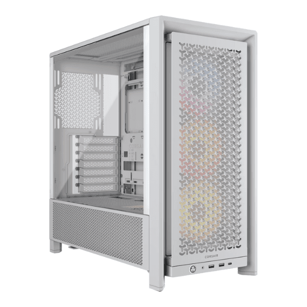 Gabinete Corsair 4000D FRAME RS ARGB Mid-Tower Fanx3 White (7722) · Corsair