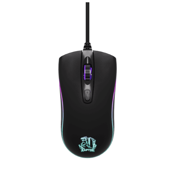 Mouse Gamer Raptor Storm Grip 4 botones 3600dpi 7 colores (2160) · RAPTOR