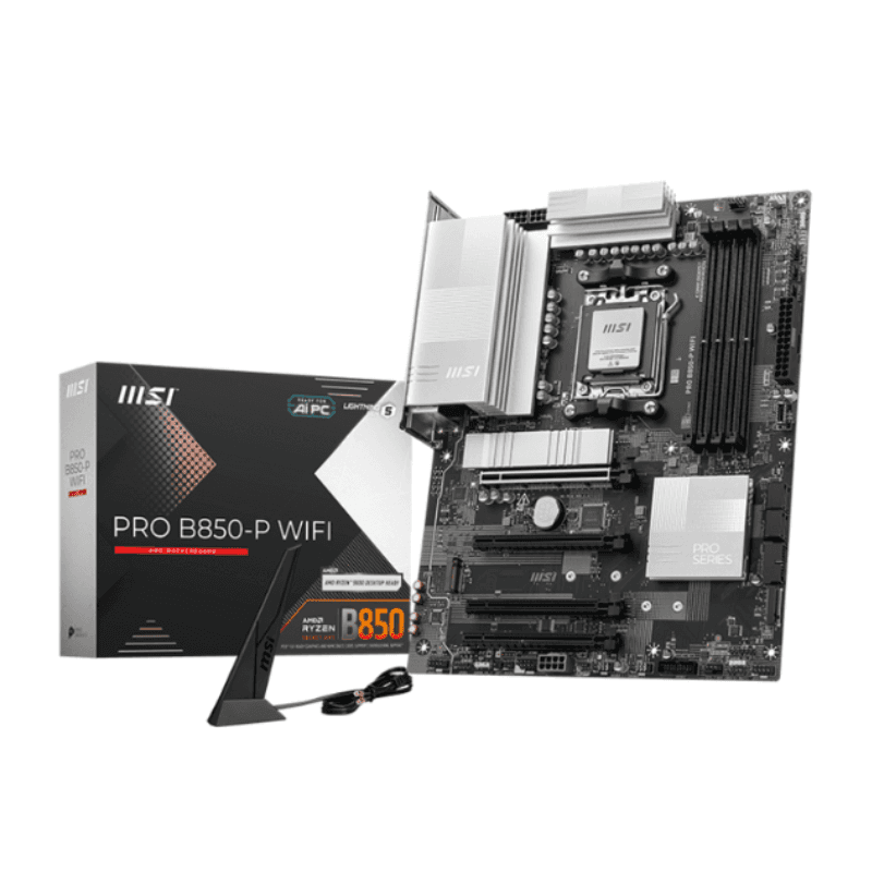 Mother MSI PRO B850-P WIFI DDR5 AM5 (Serie 7000/8000/9000) (6046) · MSI