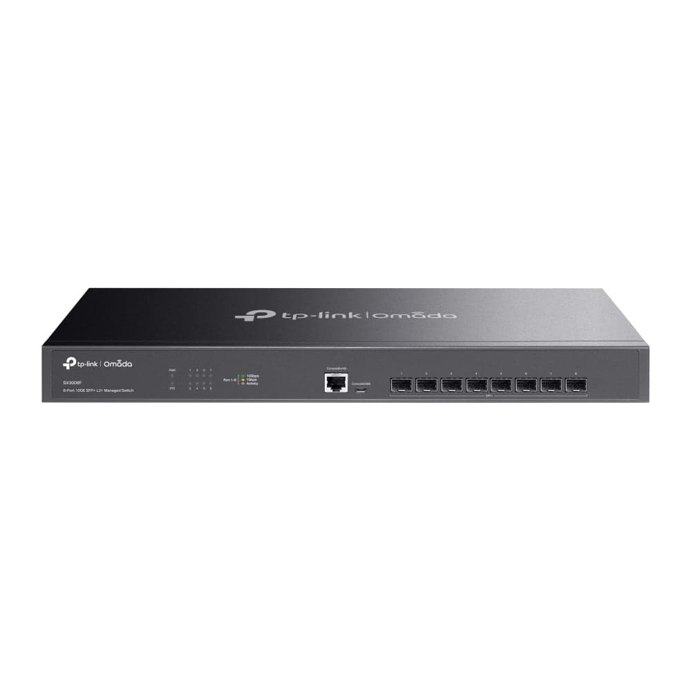 SX3008F Switch 8 puertos SFP+ a 10G Omada (No incluye SFP)(6457) · TP LINK SMB
