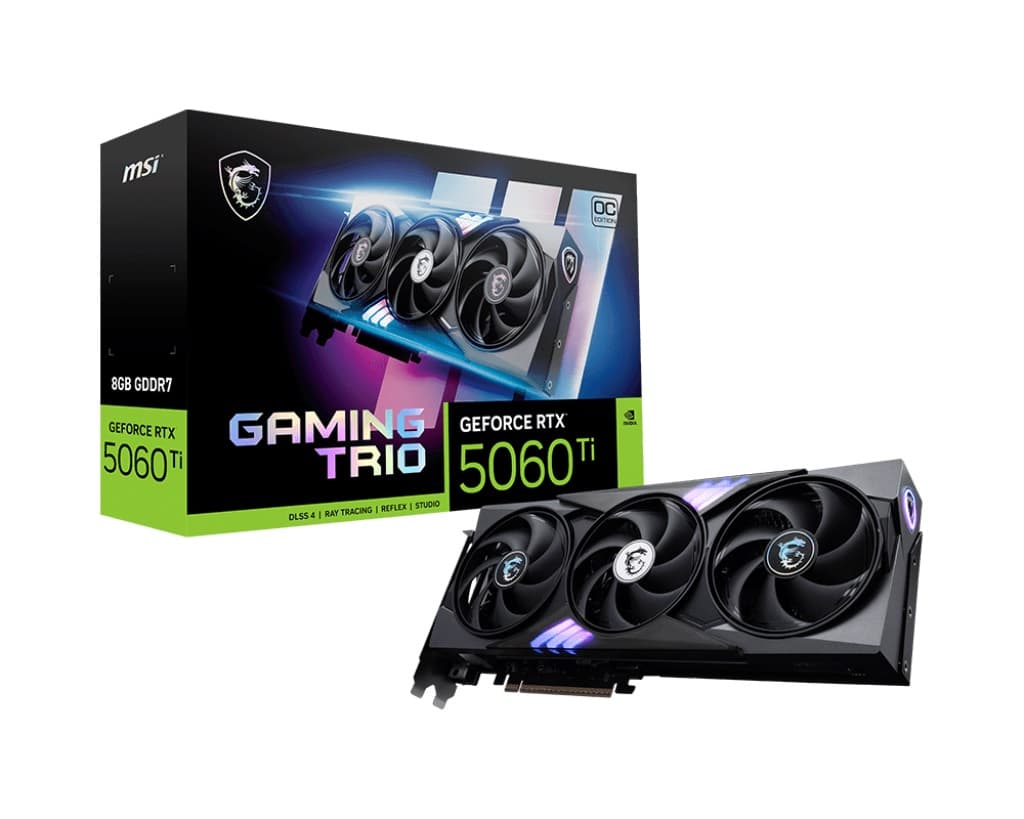 VGA MSI GeForce RTX 5060 Ti 8G GAMING TRIO OC (1394) · MSI