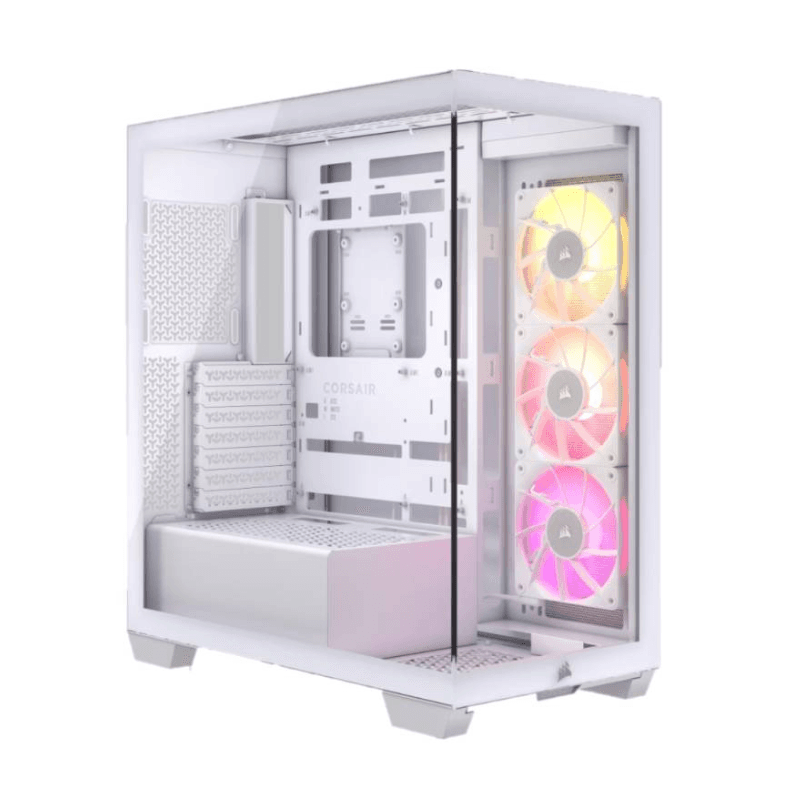 Gabinete Corsair iCUE 3500X RGB Mid-Tower TG Fan iCUE x3 White (8396) · Corsair