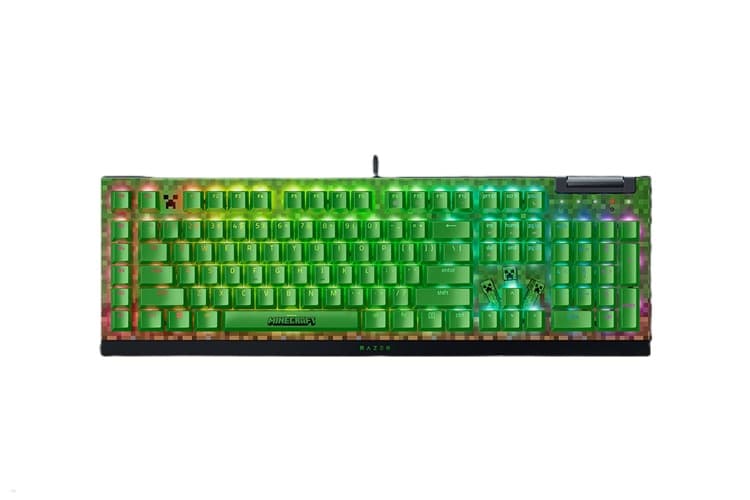 Teclado Razer BlackWidow V4 X Mechanical RGB (Green Switch) Minecraft Edition (2936) · Razer