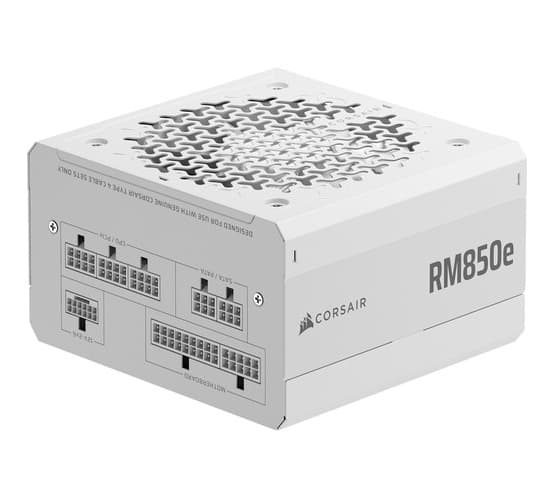 Fuente Corsair RM850e 2025 850W Cybernetics Gold Full Modular PCIe 5.1 White (7016) · Corsair