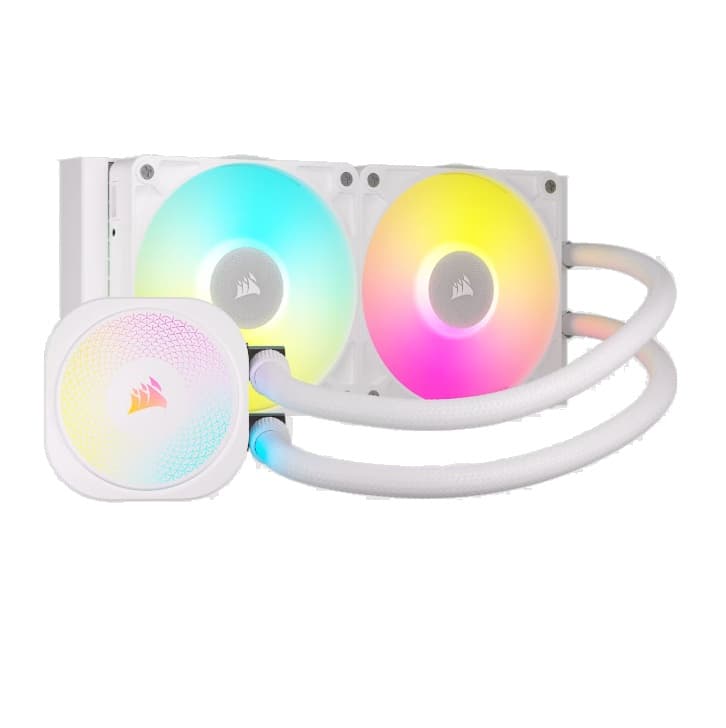 Water Cooling Corsair iCUE LINK TITAN 240 RX RGB 2x CPU Cooler 240mm White (5456) · Corsair
