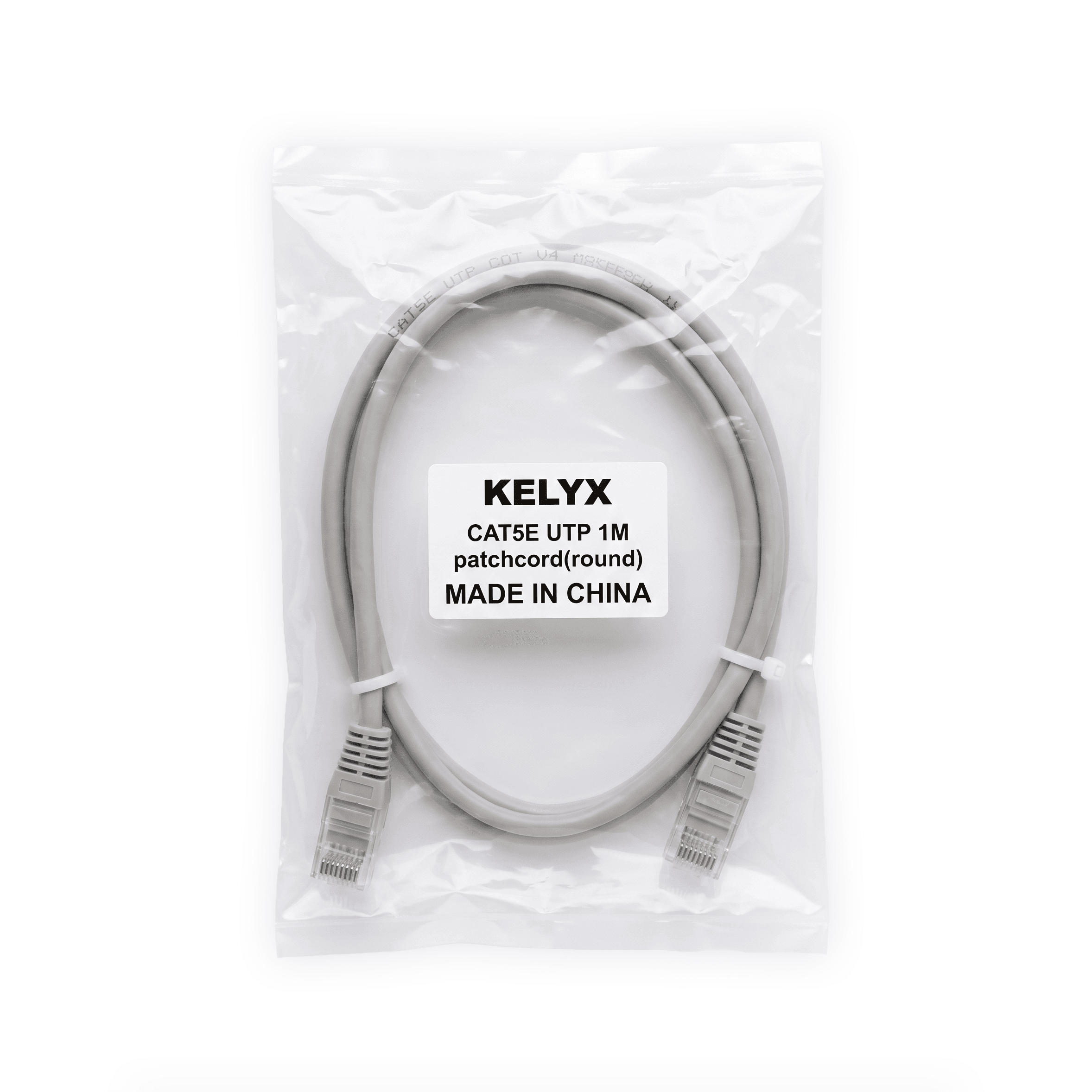 Patchcord Cable UTP Cat 5e 1 MT CCA · Kelyx UTP
