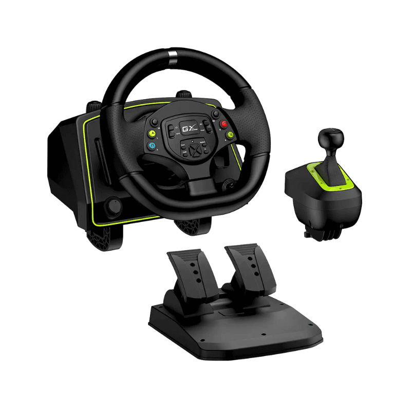 Volante Genius Speed Master X2 con palanca de cambios (Vibración 1080°) (1209) · Genius