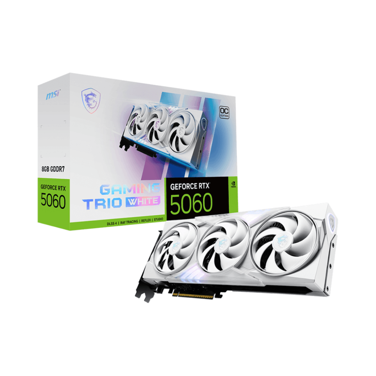 VGA MSI GeForce RTX 5060 8G GAMING TRIO OC WHITE (2582) · MSI