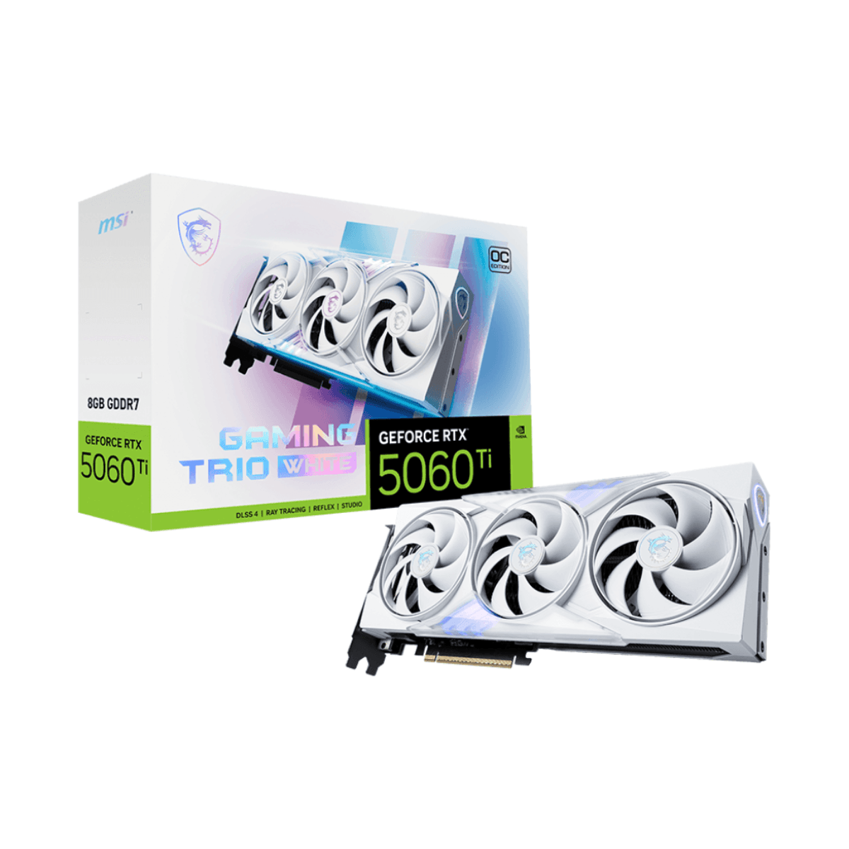 VGA MSI GeForce RTX 5060 Ti 8G GAMING TRIO OC WHITE (1400) · MSI