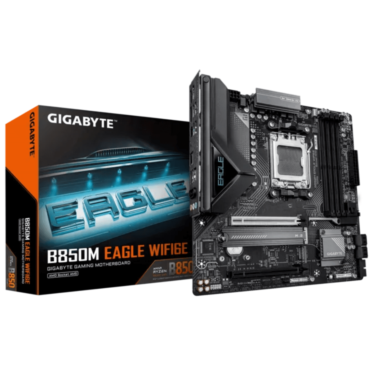 Mother Gigabyte B850M EAGLE WF6E DDR5 AM5 (Serie 7000/8000/9000)(1826) · Gigabyte