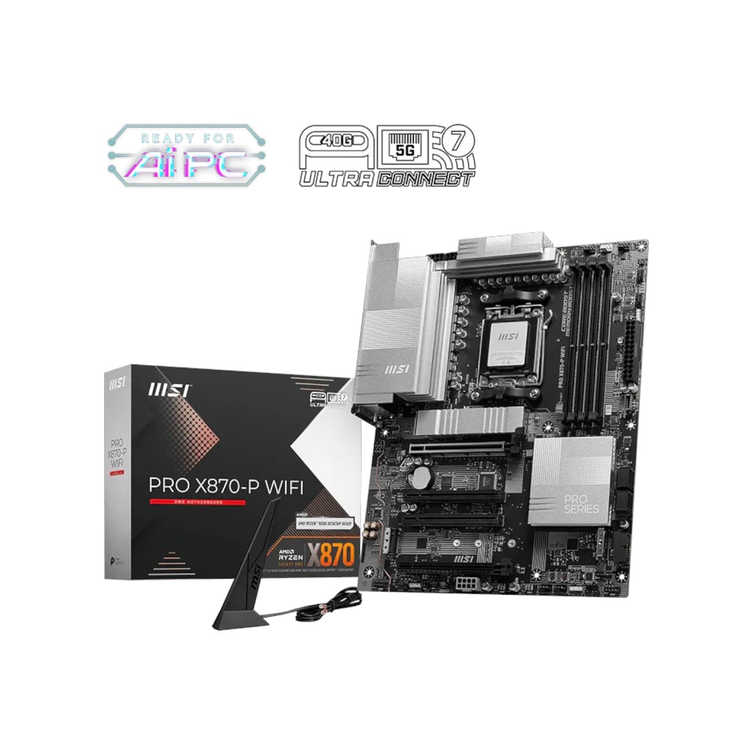 Mother MSI PRO X870-P WIFI DDR5 AM5 (Serie 7000/8000/9000) (6339) · MSI
