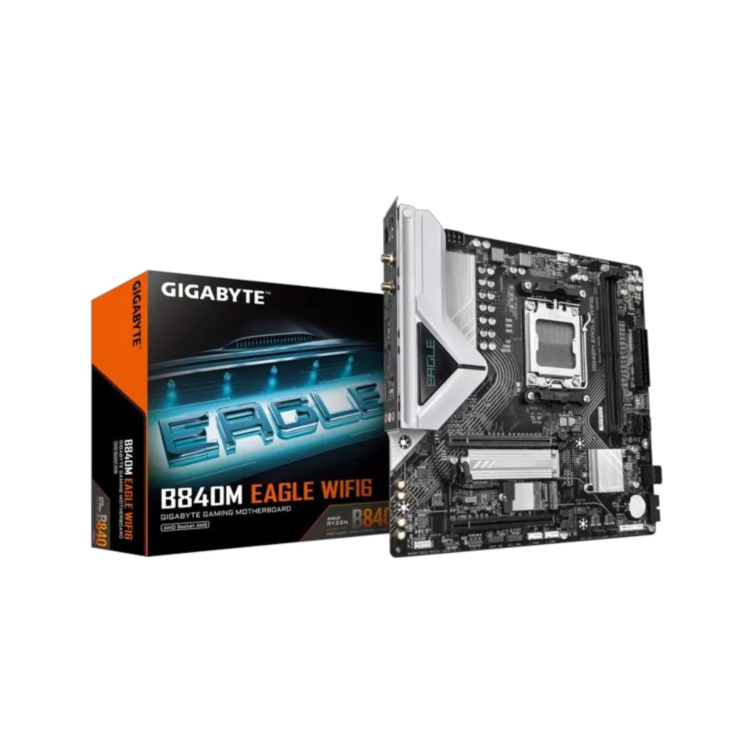 Mother Gigabyte B840M EAGLE WIFI6 DDR5 AM5 (Serie 7000/8000) (8970) · Gigabyte