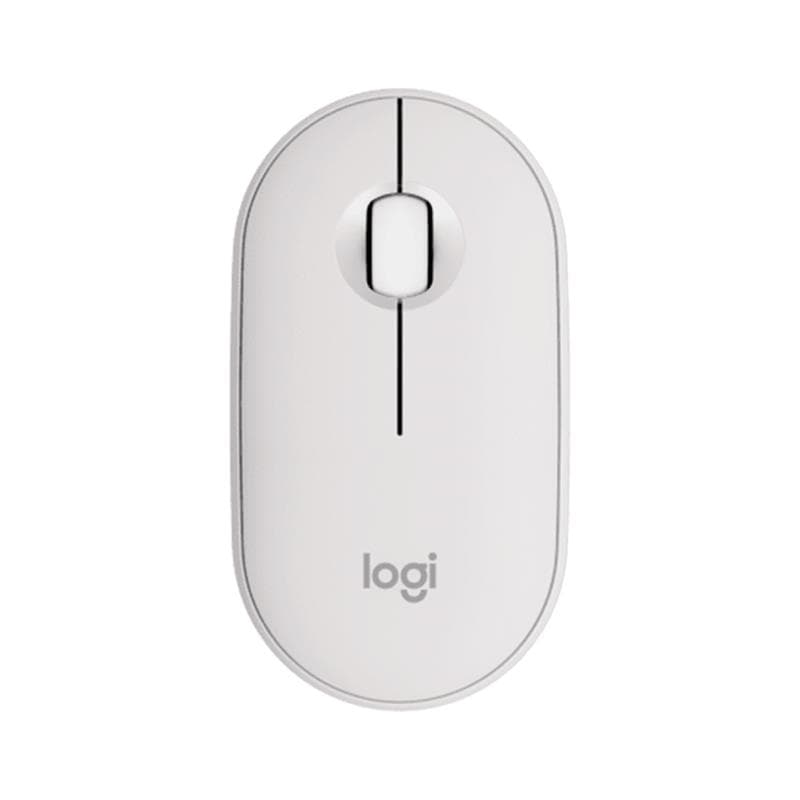 Mouse Inalámbrico Logitech Pebble Mouse 2 M350S Tonal White BT · Logitech