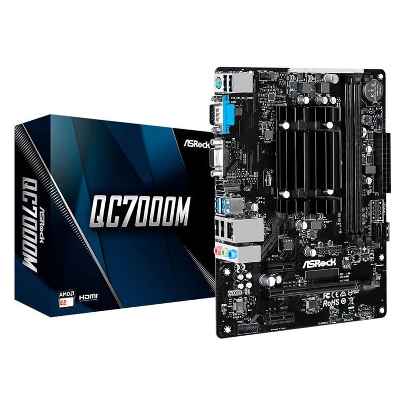 Motherboard ASRock QC7000M AMD FT3b Carrizo-L E2-7110 Quad-Core APU · AsRock