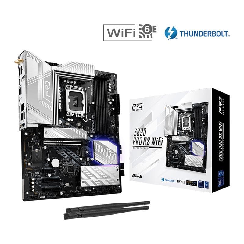 Motherboard ASRock Z890 Pro RS Wi-Fi Intel® Socket 1851 12/13/14va. Gen. DD · AsRock