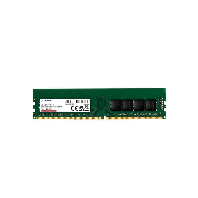 Memoria RAM Adata 4GB DDR4 2666Mhz U-DIMM - AD4U26664G19-SGN · ADATA