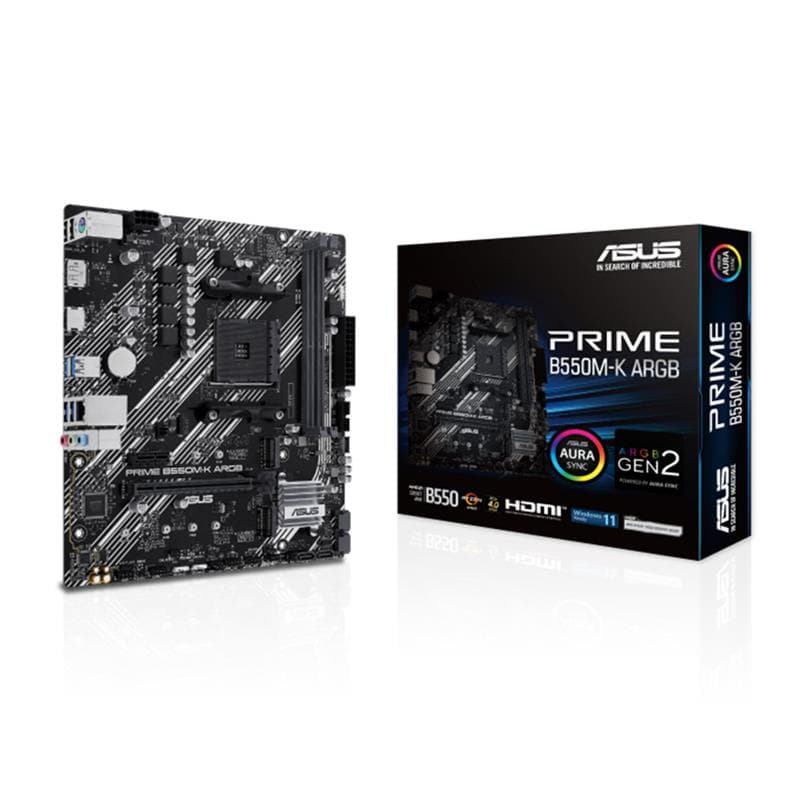 Motherboard ASUS PRIME B550M-K ARGB/M4 AMD Socket AM4 DDR4 · Asus