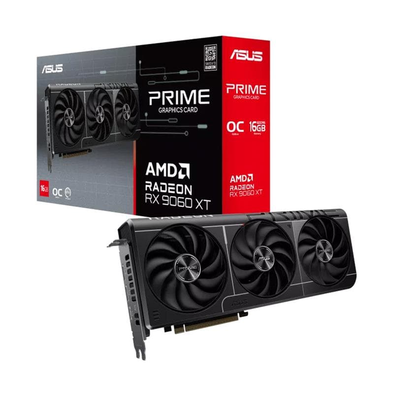 Placa de Video ASUS Prime Radeon™ RX 9060 XT 16GB GDDR6 OC Edition · Asus
