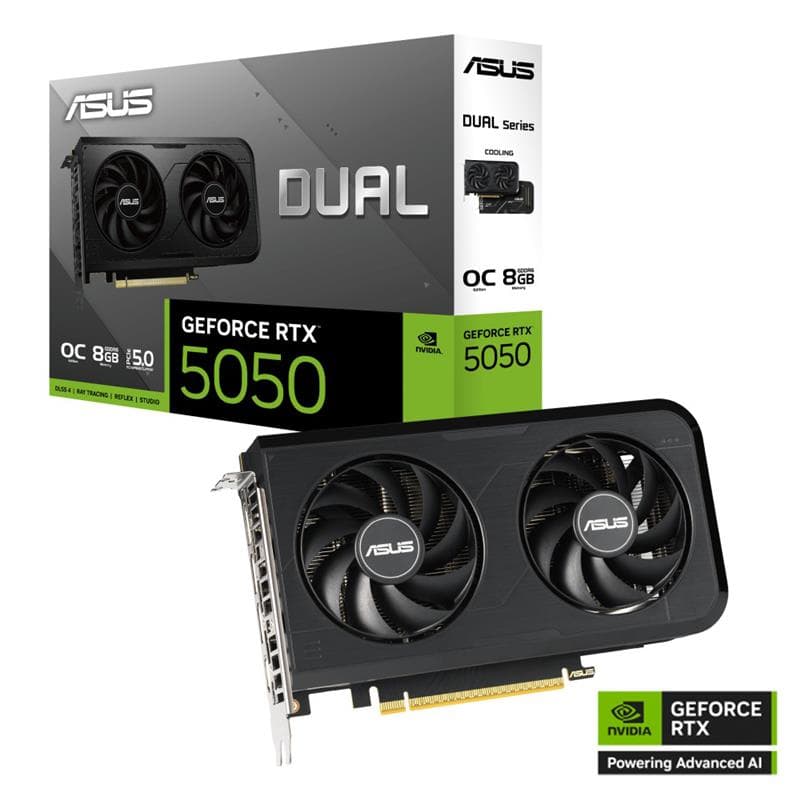 Placa de Video ASUS Dual GeForce RTX™ 5050 8GB GDDR6 OC Edition · Asus