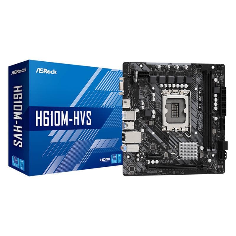 Motherboard ASRock H610M-HVS Intel® Socket 1700 12/13/14ma. Gen. · AsRock