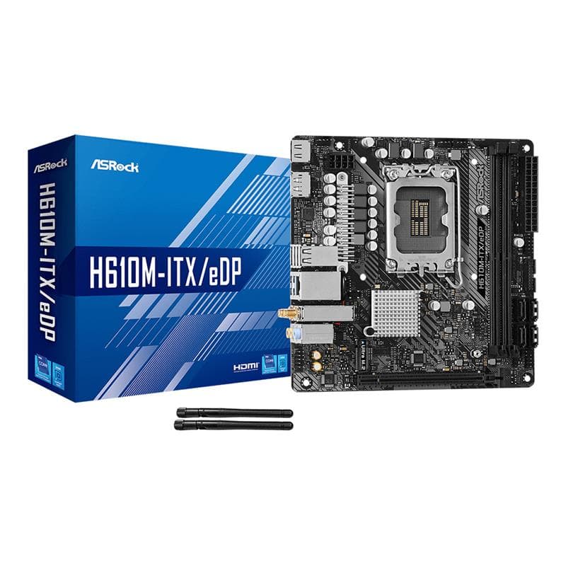 Motherboard ASRock H610M-ITX/EDP Intel® Socket 1700 12va. Gen. DDR4 · AsRock