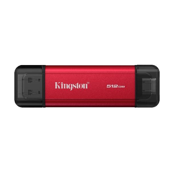 HD SSD EXTERNO 512GB KINGSTON DUAL PORTABLE USB-A/USB-C 3.2 GEN2 FORMATO PENDRIVE · Kingston