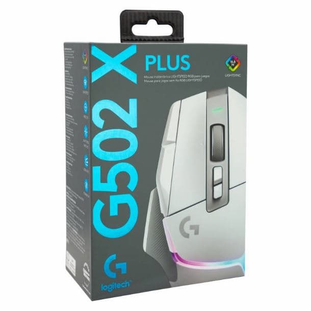 MOUSE GAMER WIRELESS LOGITECH G502 X PLUS WHITE 910-006170 G502X · Logitech